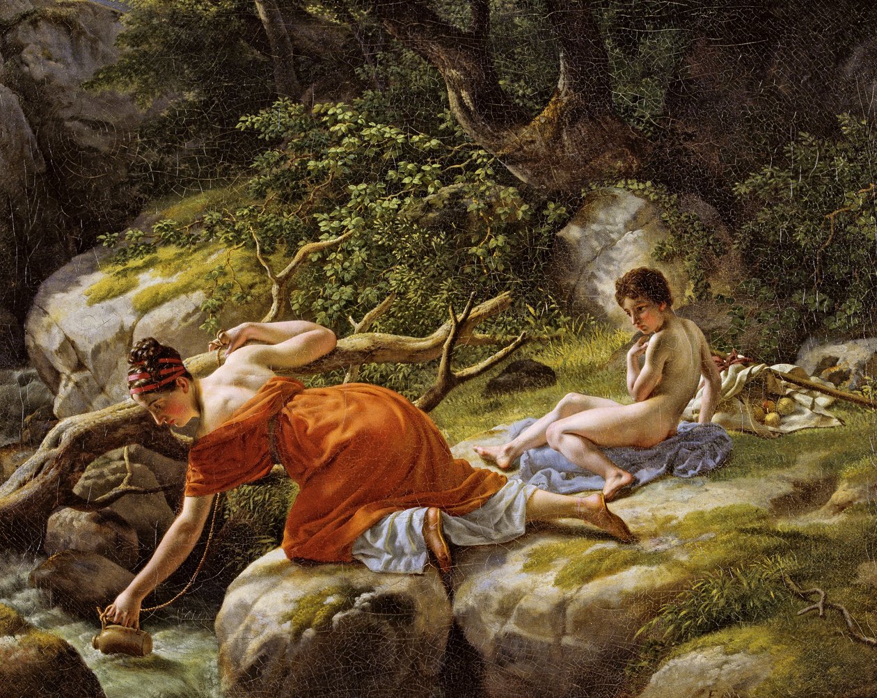 Hagar und Ismael in der Wüste von Christoffer Wilhelm Eckersberg