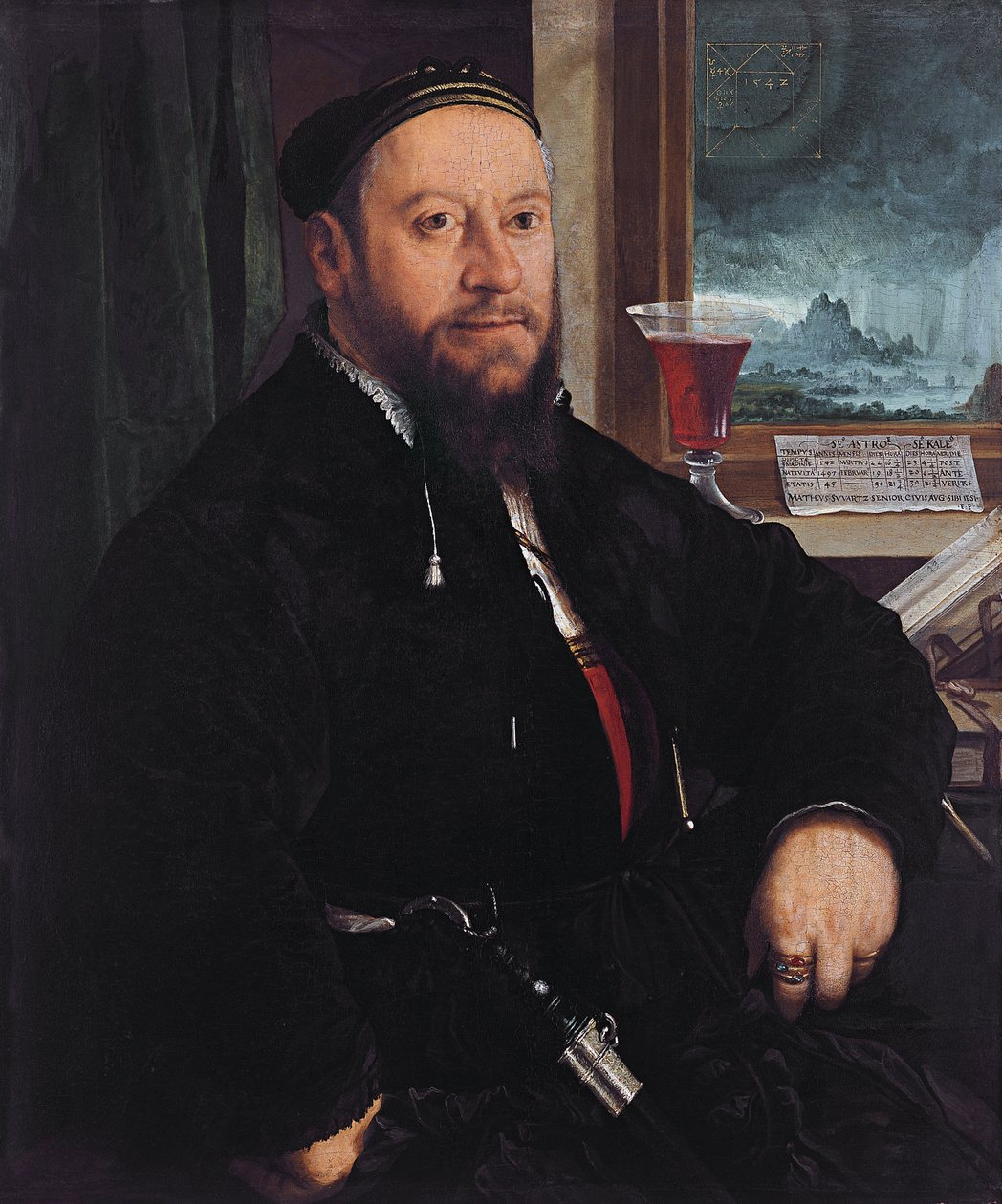 Porträt von Matthäus Schwarz von Christoph Amberger