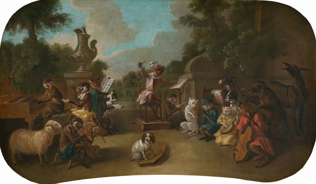 Singerie: Das Konzert, ca. 1739 von Christophe Huet