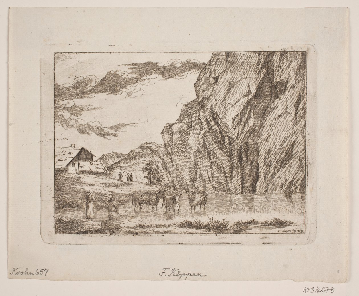 Berglandschaft von Christopher Friederich Köppen
