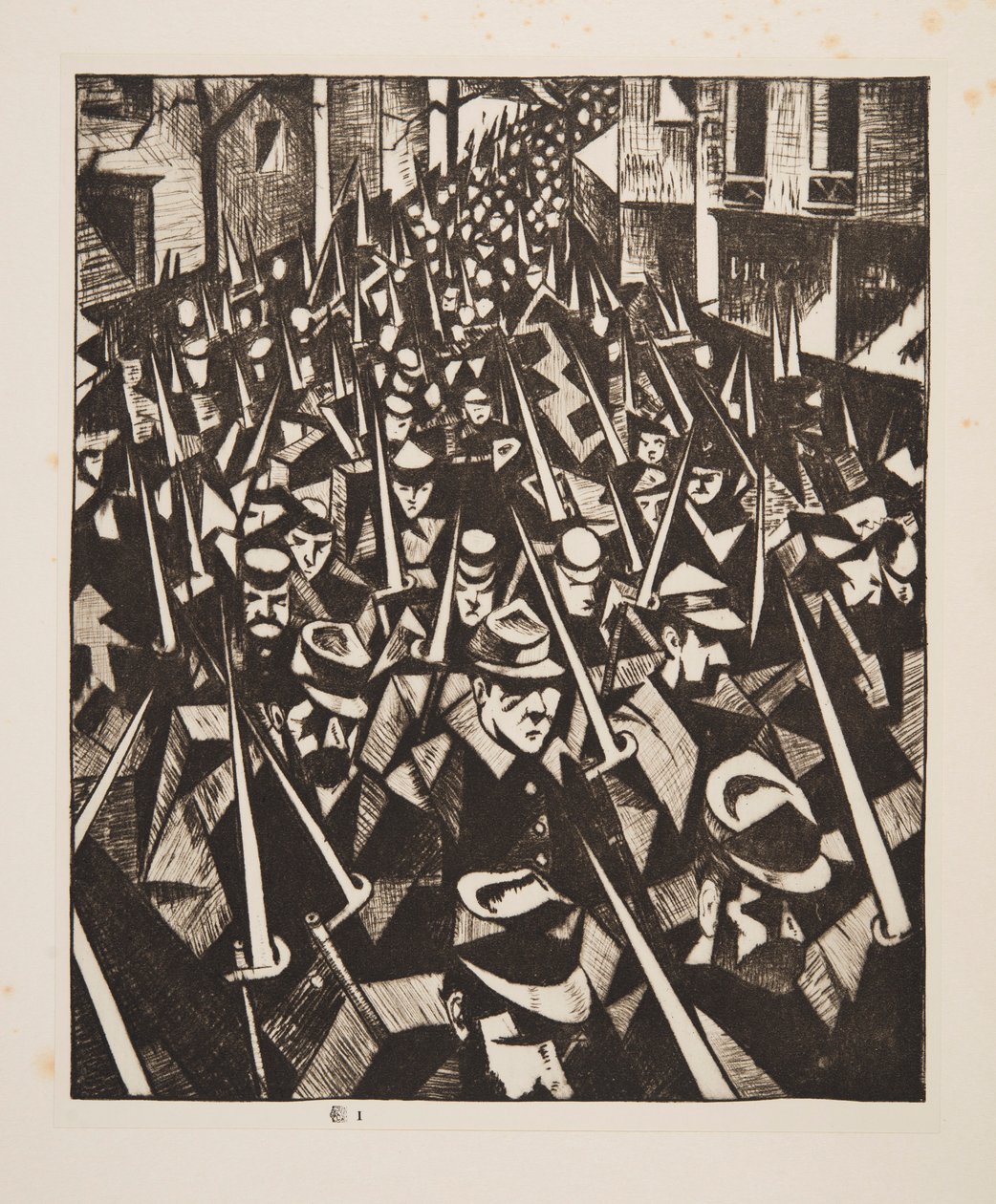 Eine Morgendämmerung, 1914, veröffentlicht 1915 von Christopher Richard Wynne Nevinson