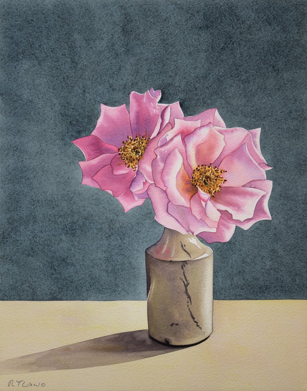 Zwei späte Rosen von Christopher Ryland