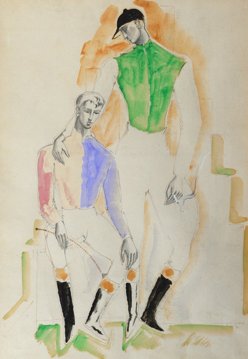 Zwei Jockeys von Christopher Wood
