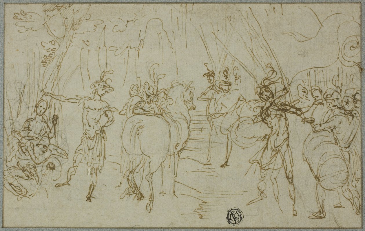 Szene mit Soldaten von Cigoli