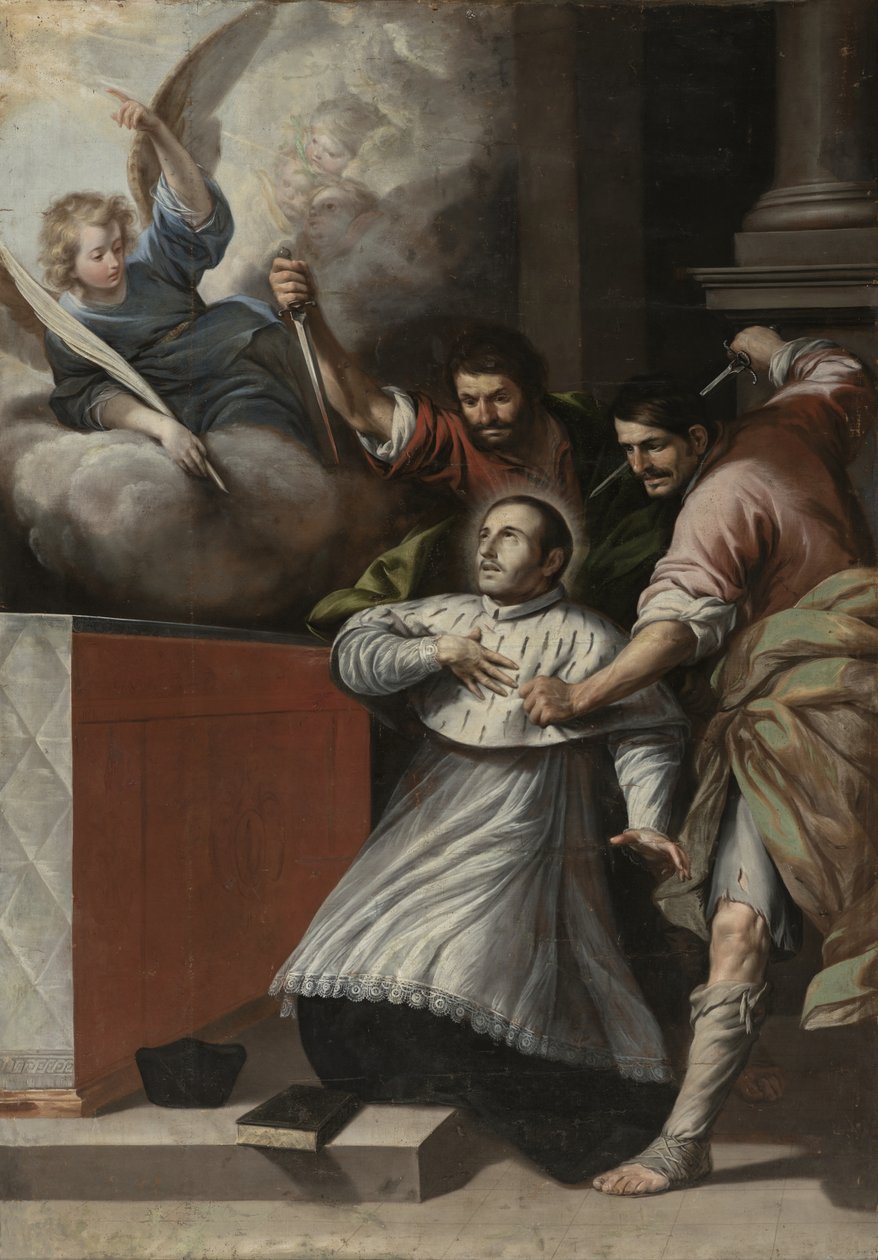 Martyrium des Heiligen Pedro Arbués von Circle of Antonio del Castillo y Saavedra