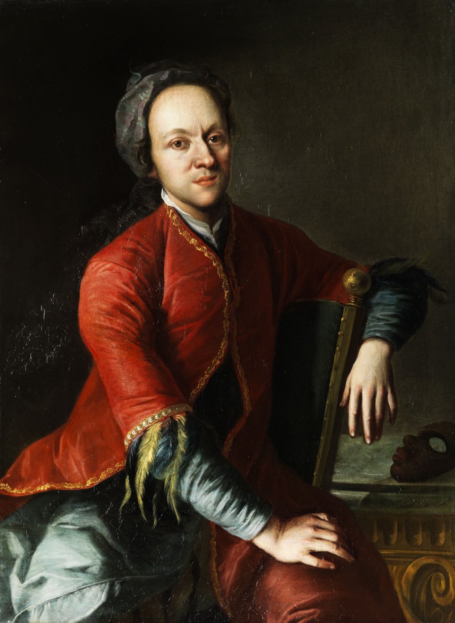Porträt eines Schauspielers von Circle of Jan Kupecký