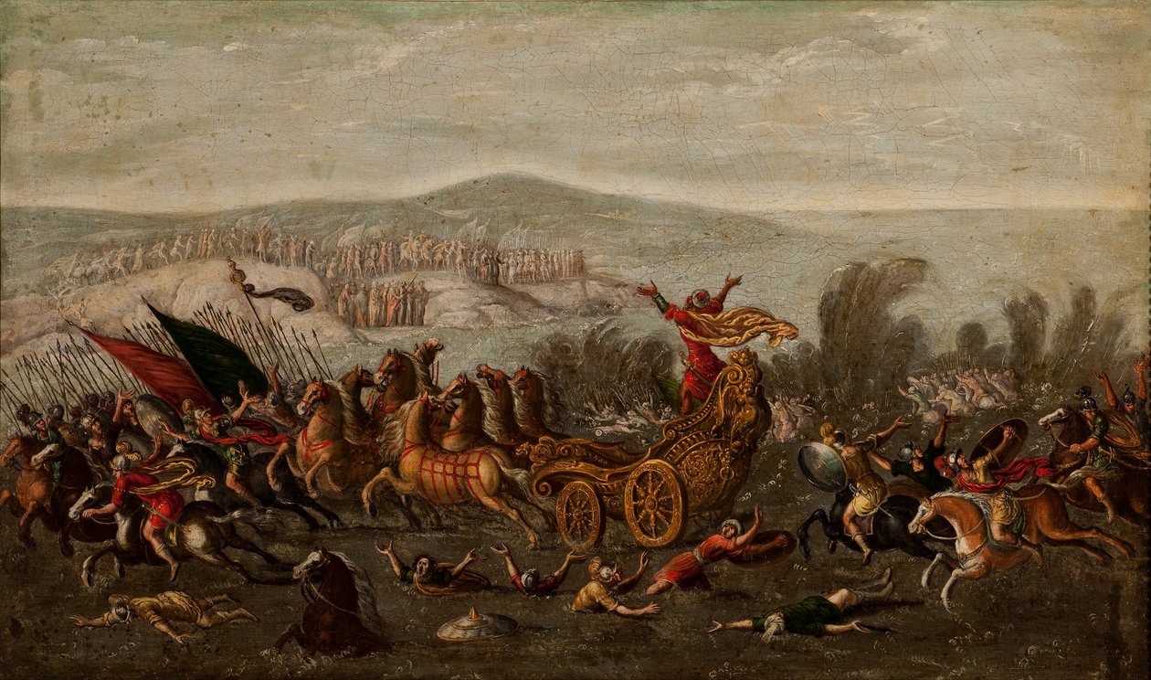 Die Israeliten überqueren das Rote Meer von Juan de la Corte