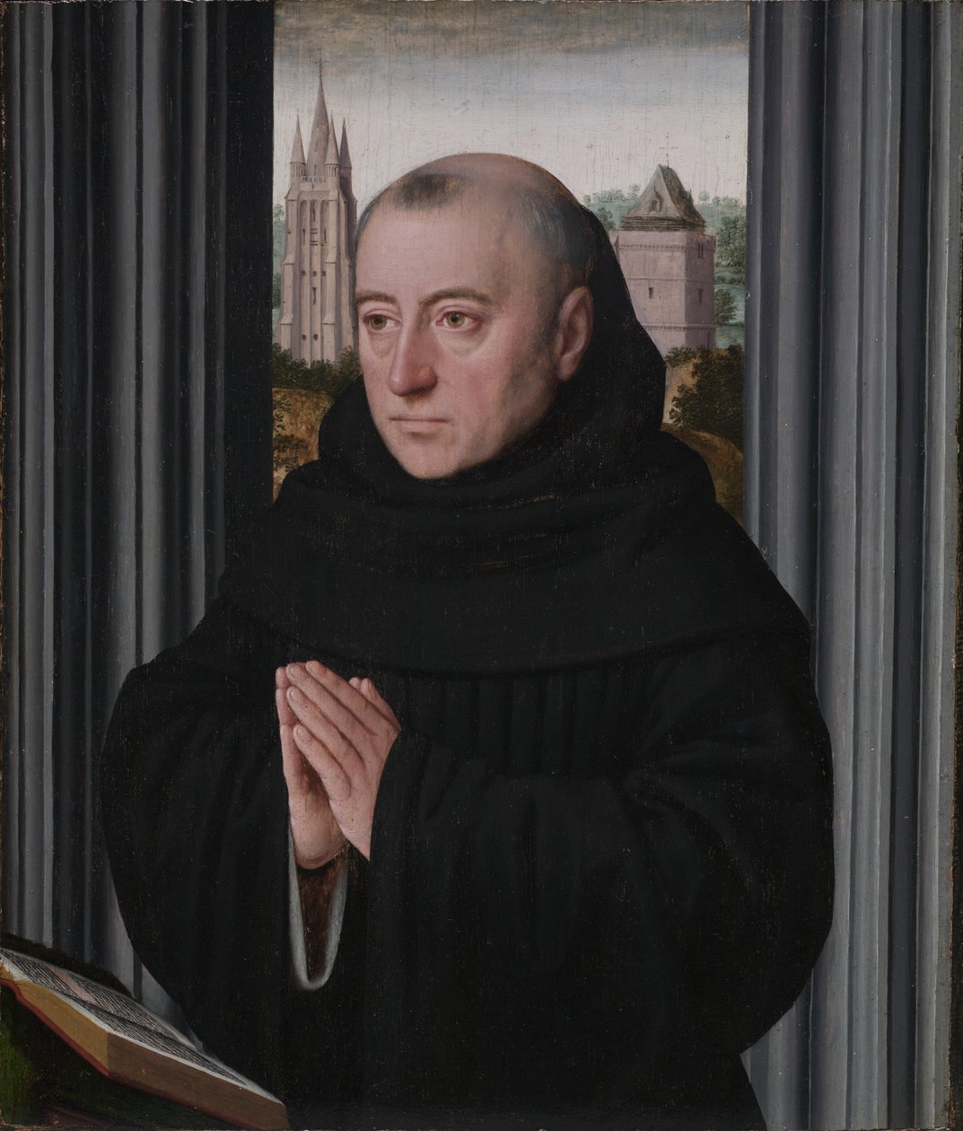 Porträt eines Mönchs von Circle of Gerard David