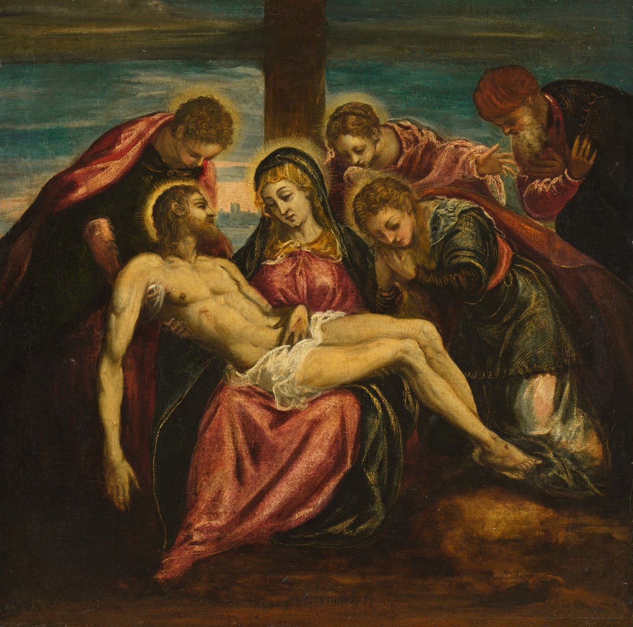 Beweinung von Circle of Jacopo Tintoretto