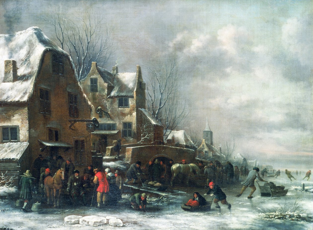 Eine Winterlandschaft von Claes Molenaer