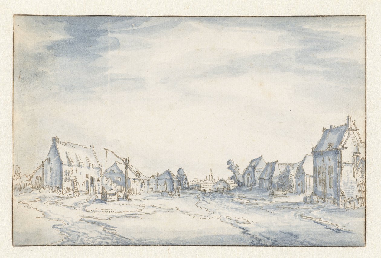 Dorfszene von Claes Jansz. Visscher (II) (attributed to)
