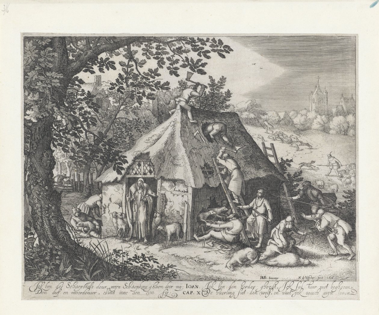 Christus bei der Schafhürde von Claes Jansz. Visscher (II)