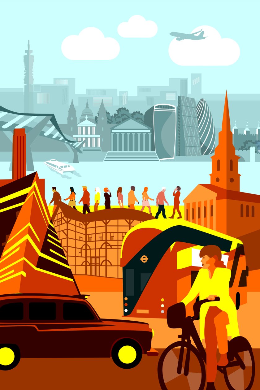 Londoner Wahrzeichen von Claire Huntley