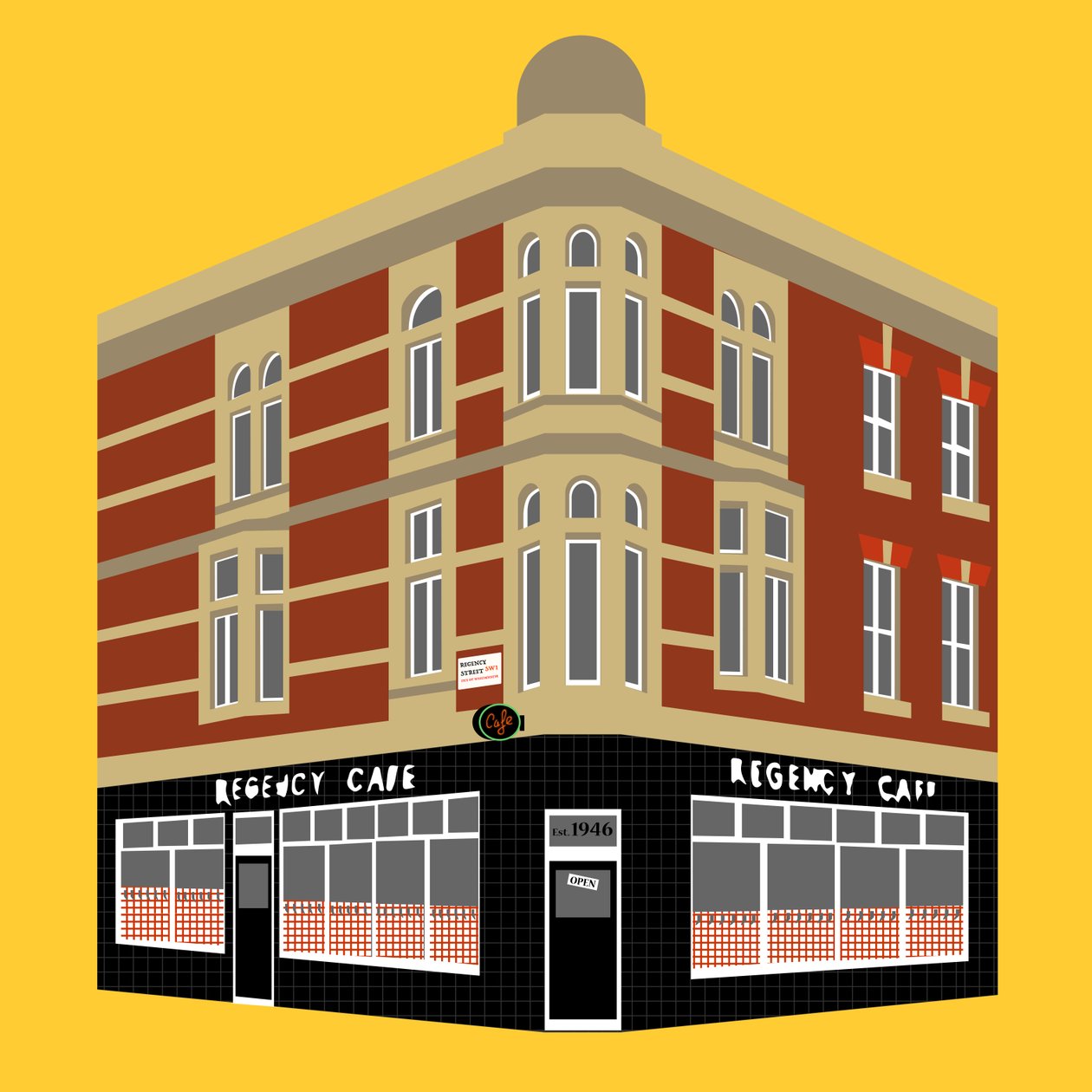 Regency Café, Westminster von Claire Huntley