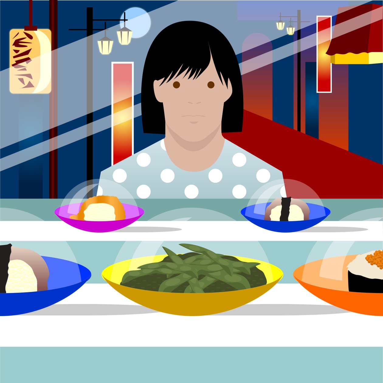 Sushi-Zug von Claire Huntley