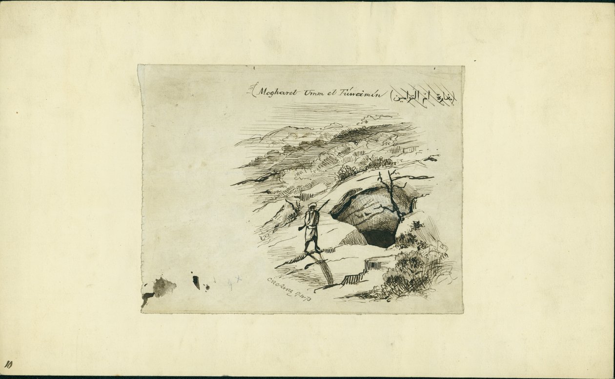 Mogharet Umm el Fuweimen, 1873 von Claude Conder