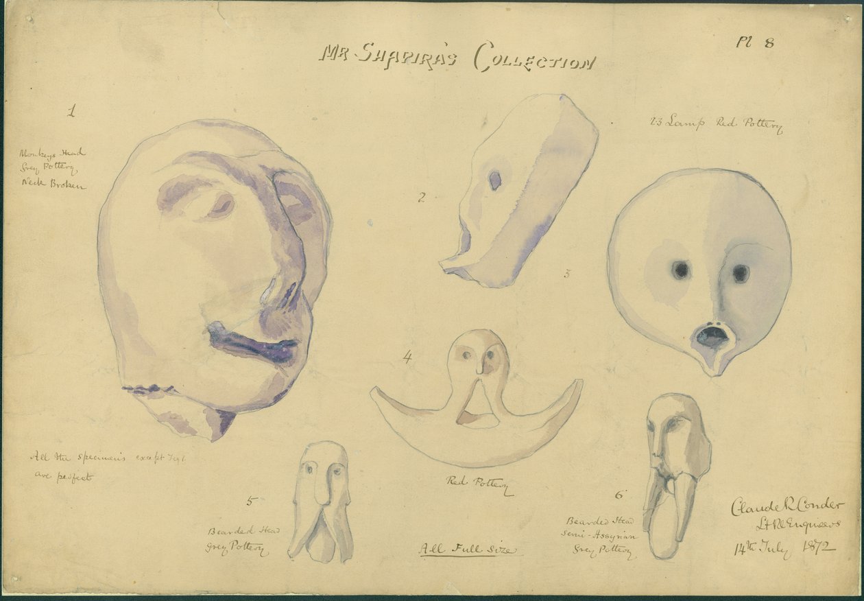 Mr. Shapiras Sammlung, Tafel 8, 1872 von Claude Conder
