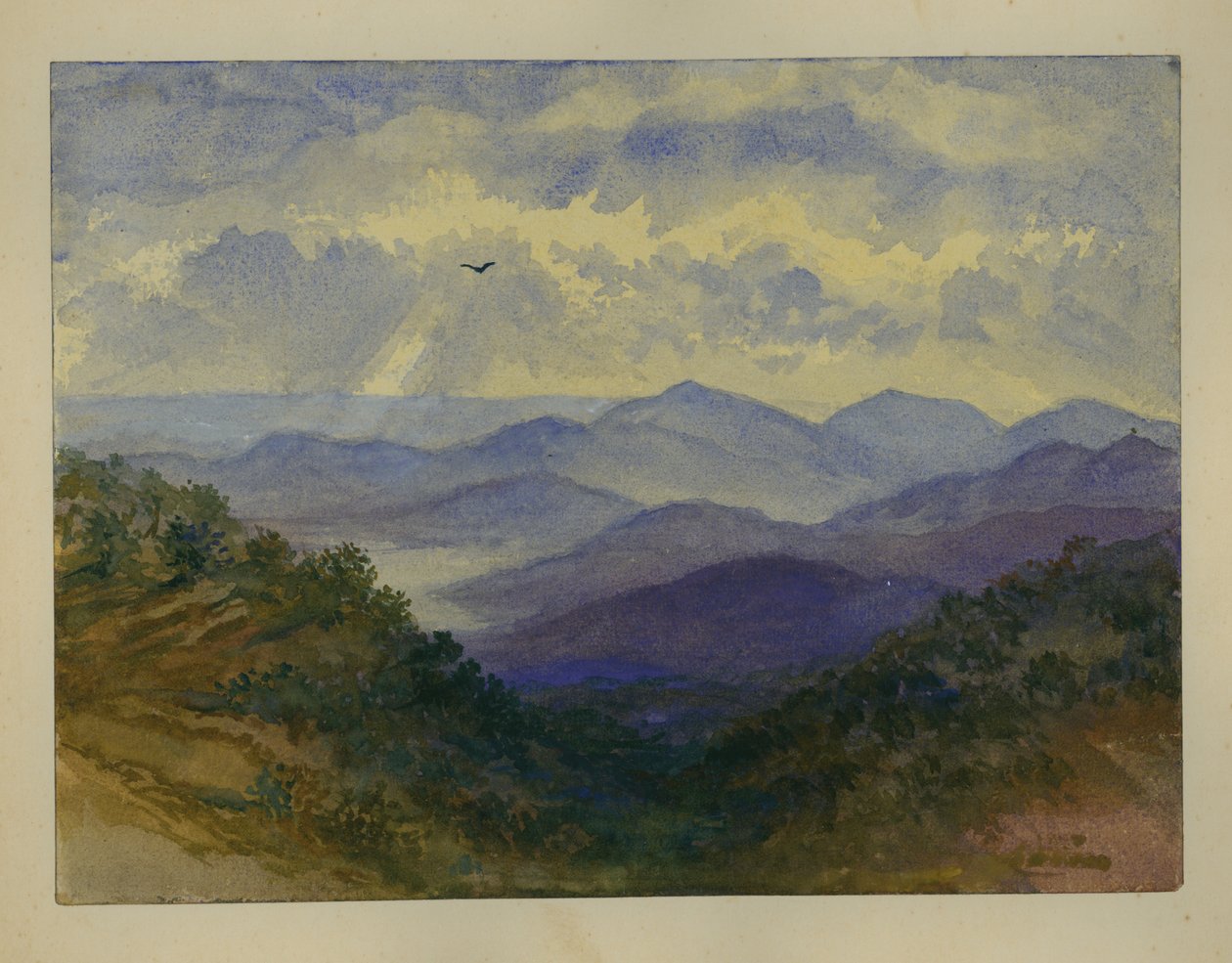 Blick auf das Mittelmeer von Claude Conder