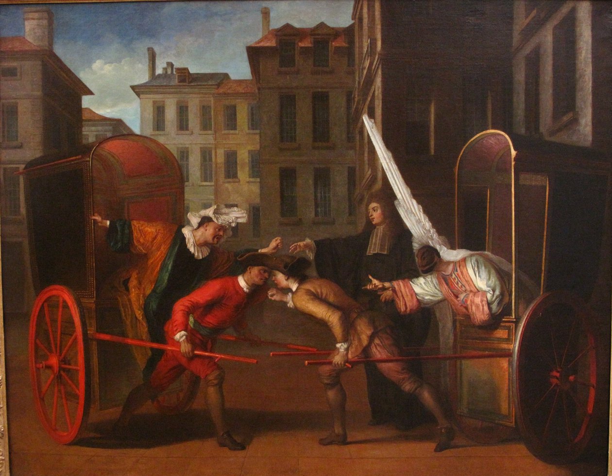 Die zwei Kutschen von Claude Gillot