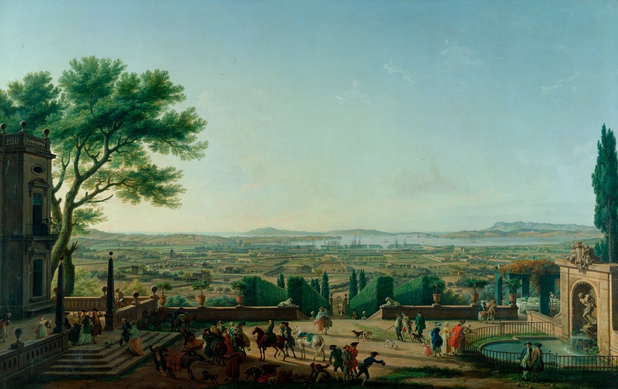 Stadt und Hafen von Toulon, 1756 von Claude Joseph Vernet