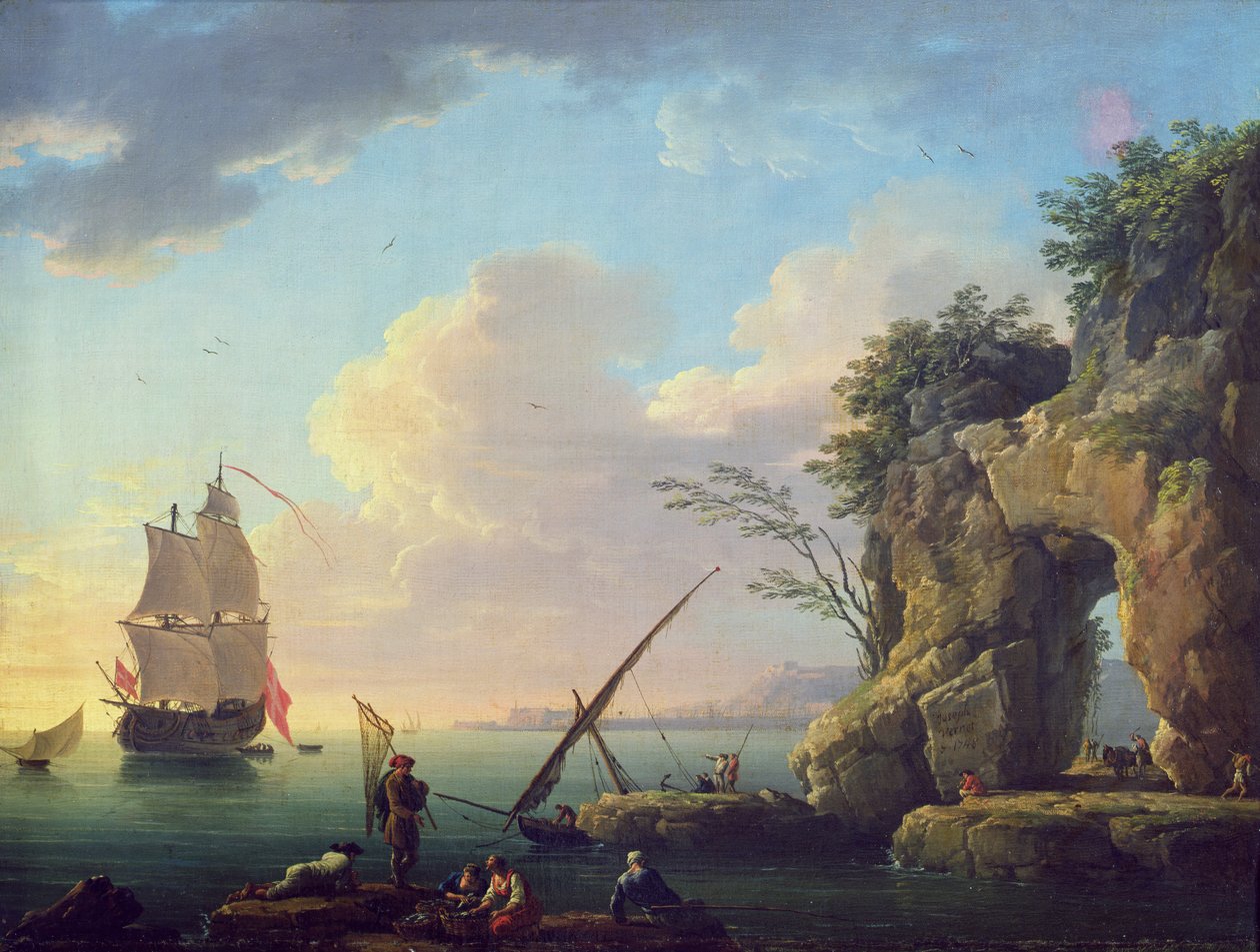 Meereslandschaft, 1748 von Claude Joseph Vernet