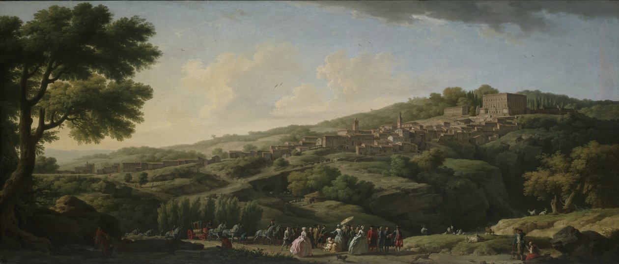 Villa in Caprarola von Claude Joseph Vernet