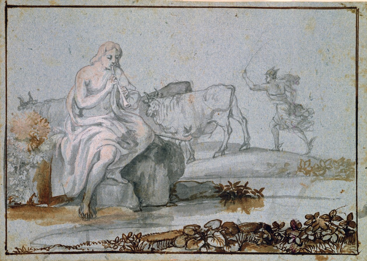 Apollo und Merkur von Claude Lorrain