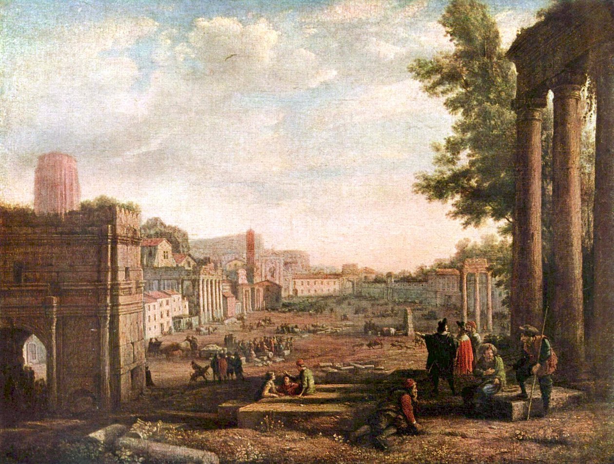 Campo Vaccino von Claude Lorrain
