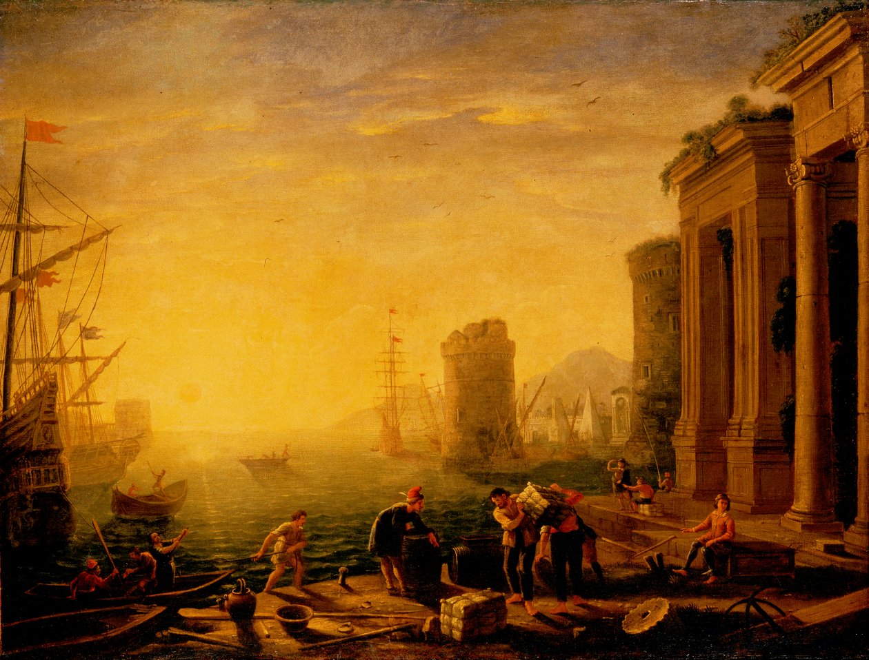 Morgen im Hafen von Claude Lorrain