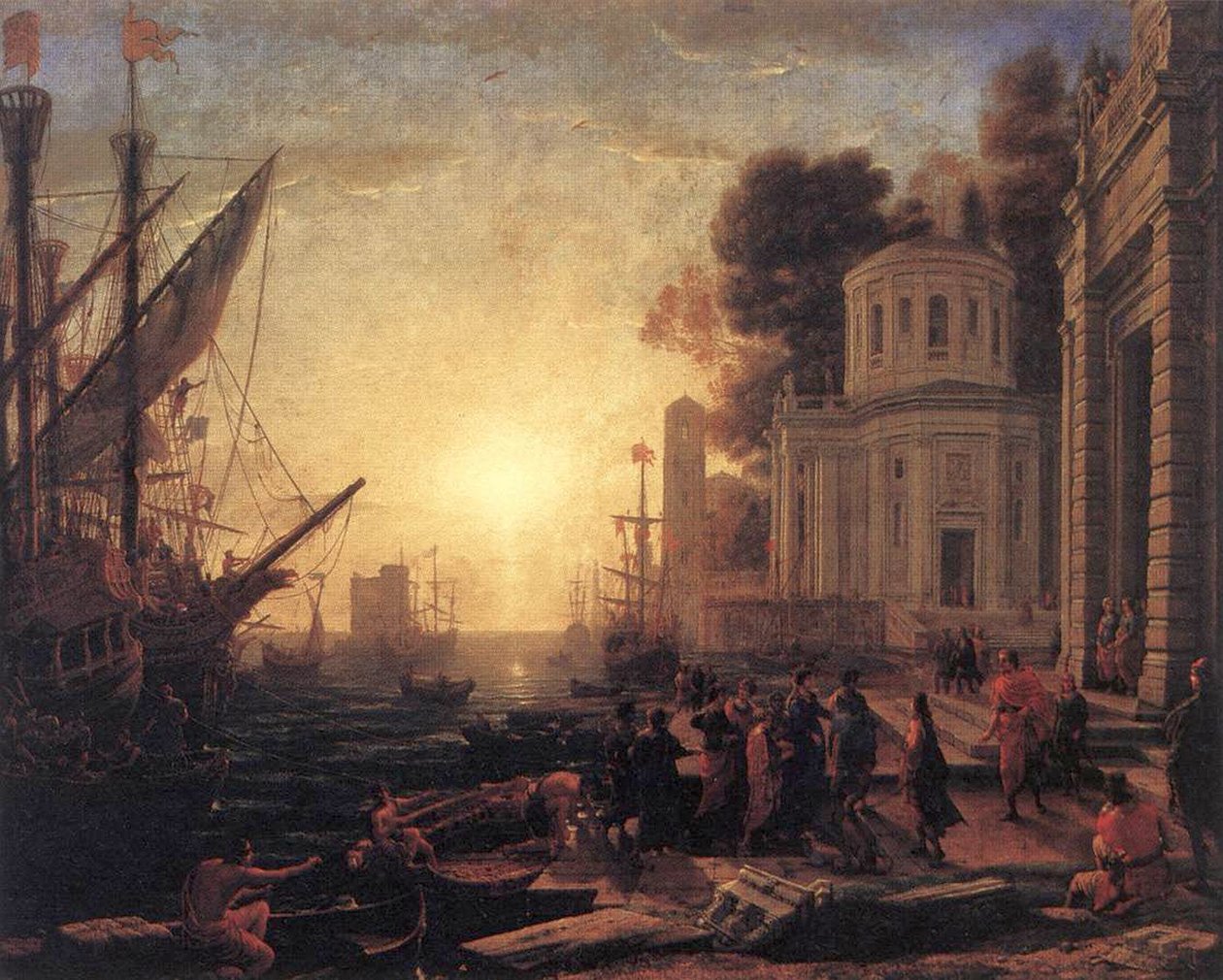 Die Landung der Kleopatra in Tarsus von Claude Lorrain