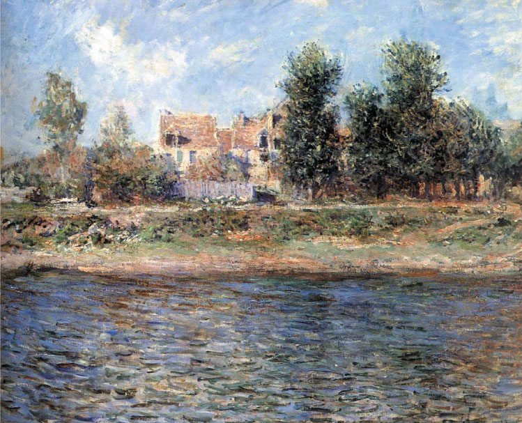 Das Ufer der Seine von Claude Monet