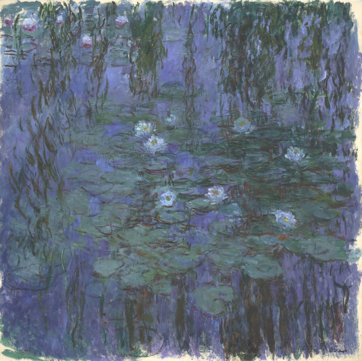 Blaue Seerosen von Claude Monet