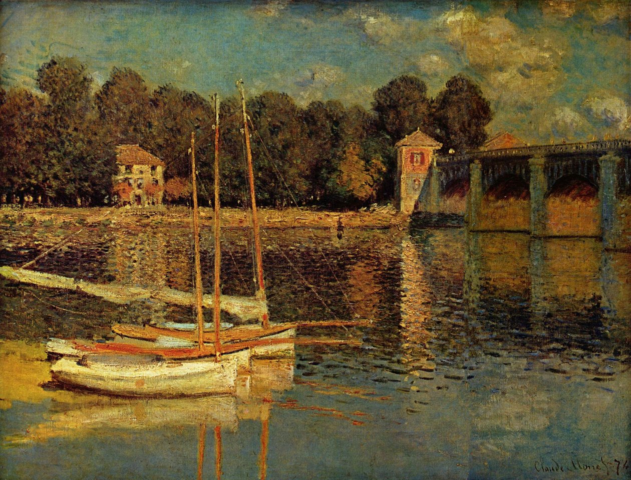 Brücke von Argenteuil von Claude Monet