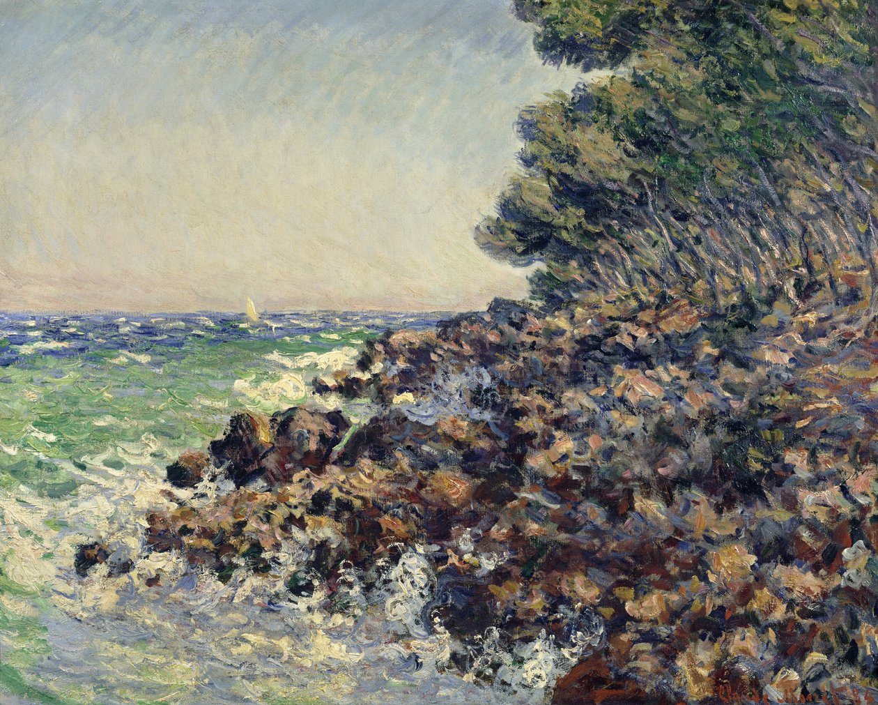 Cap Martin, 1884 von Claude Monet