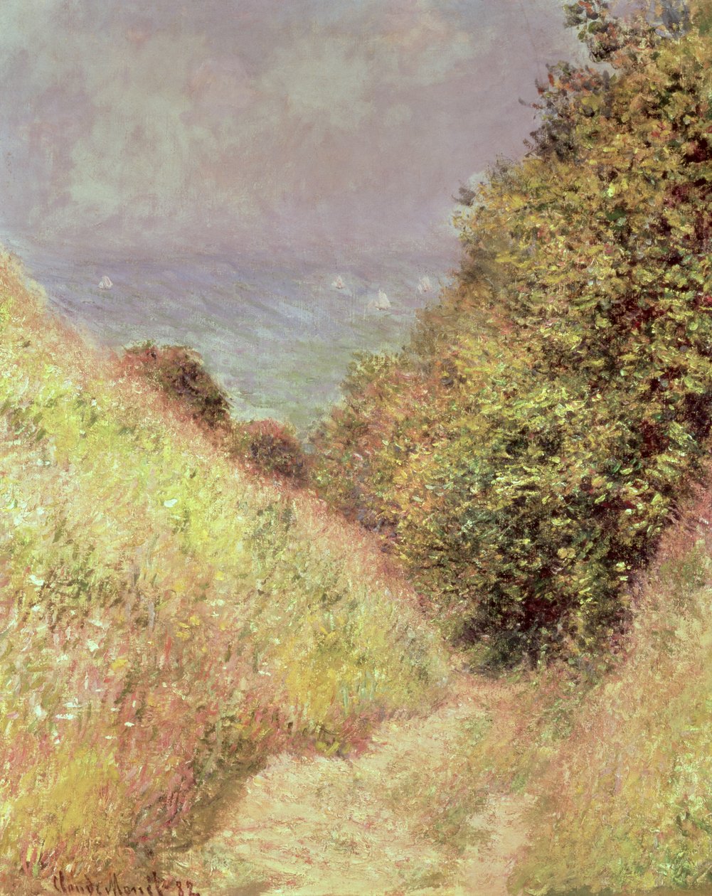 Chemin de la Cavee, Pourville, 1882 von Claude Monet