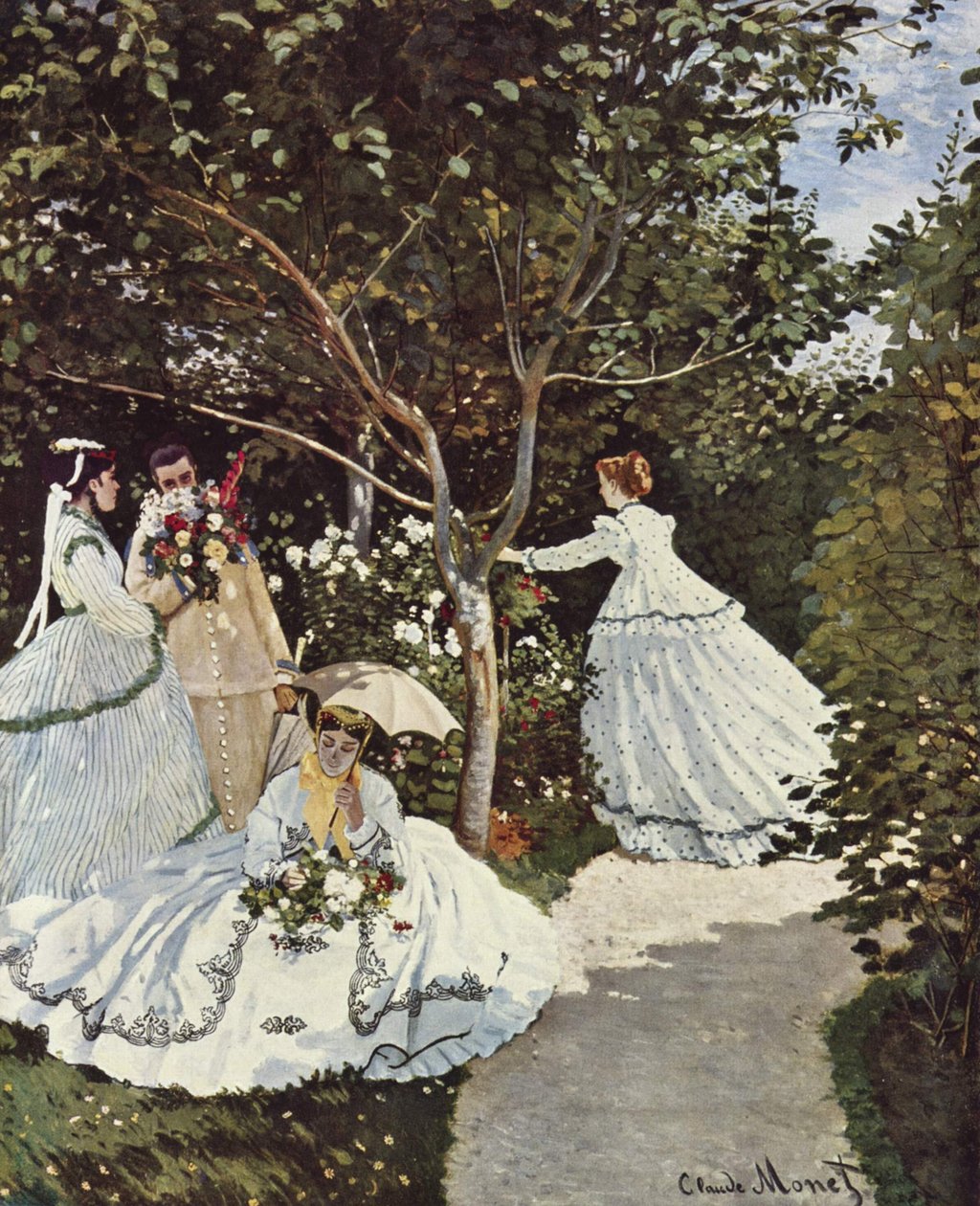 Frauen im Garten von Claude Monet