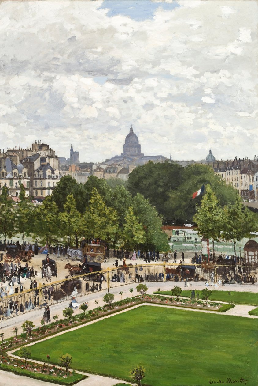 Garten der Prinzessin, Louvre, 1867 von Claude Monet