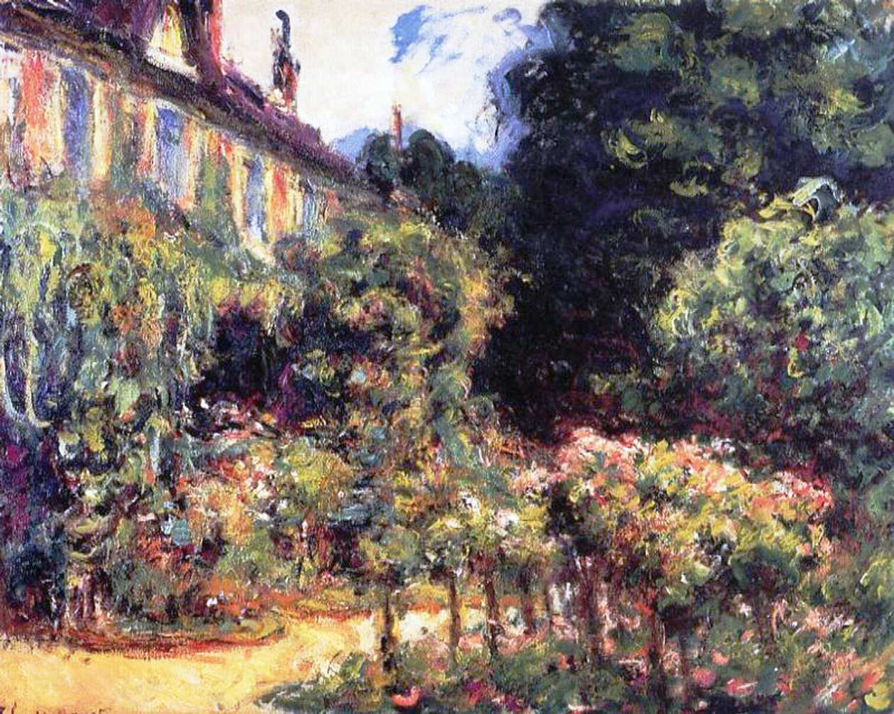 Giverny, das Haus vom Garten aus, 1913 von Claude Monet