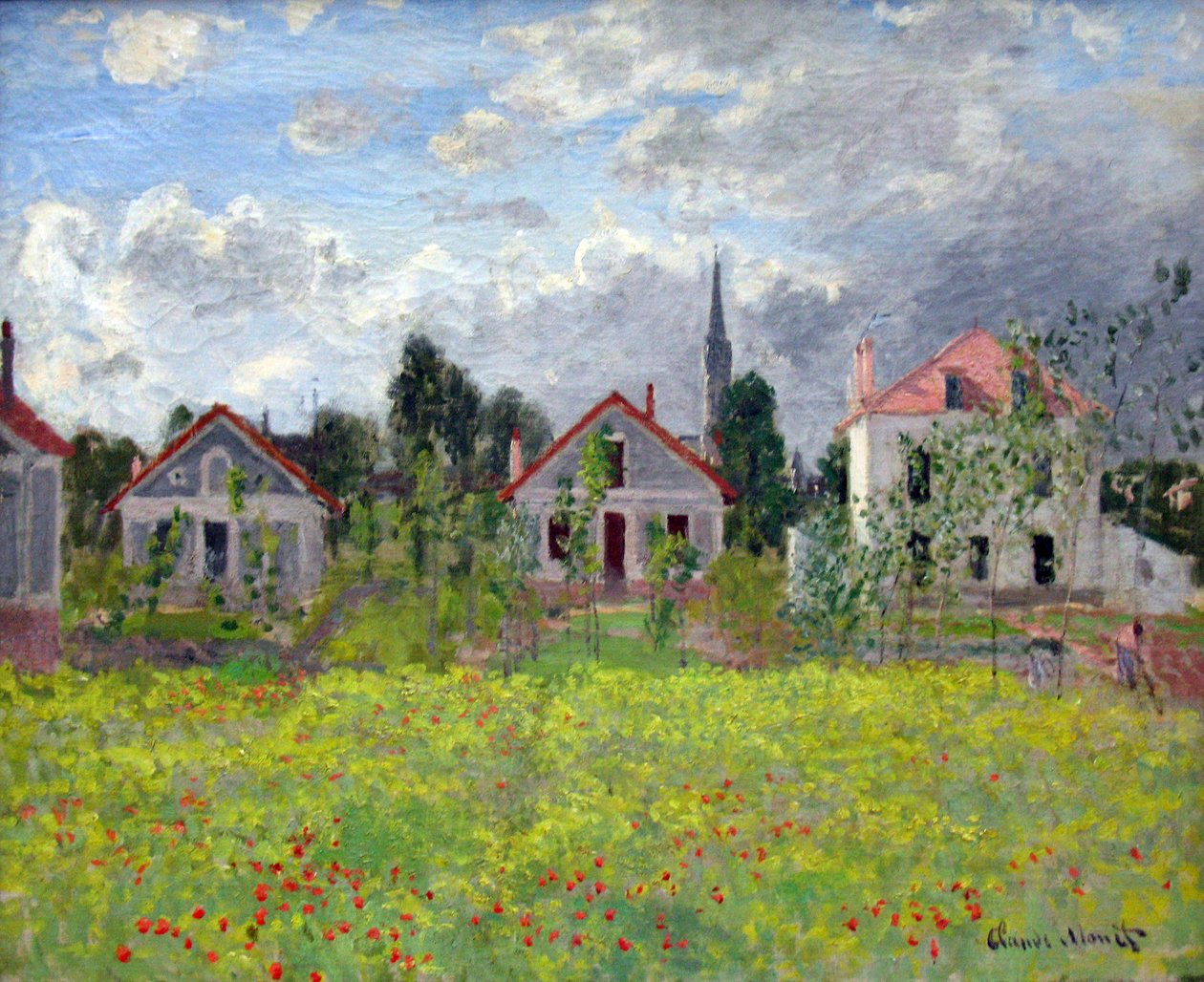 Häuser in Argenteuil von Claude Monet