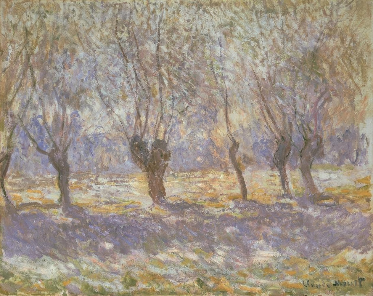 Die Weiden, Giverny von Claude Monet