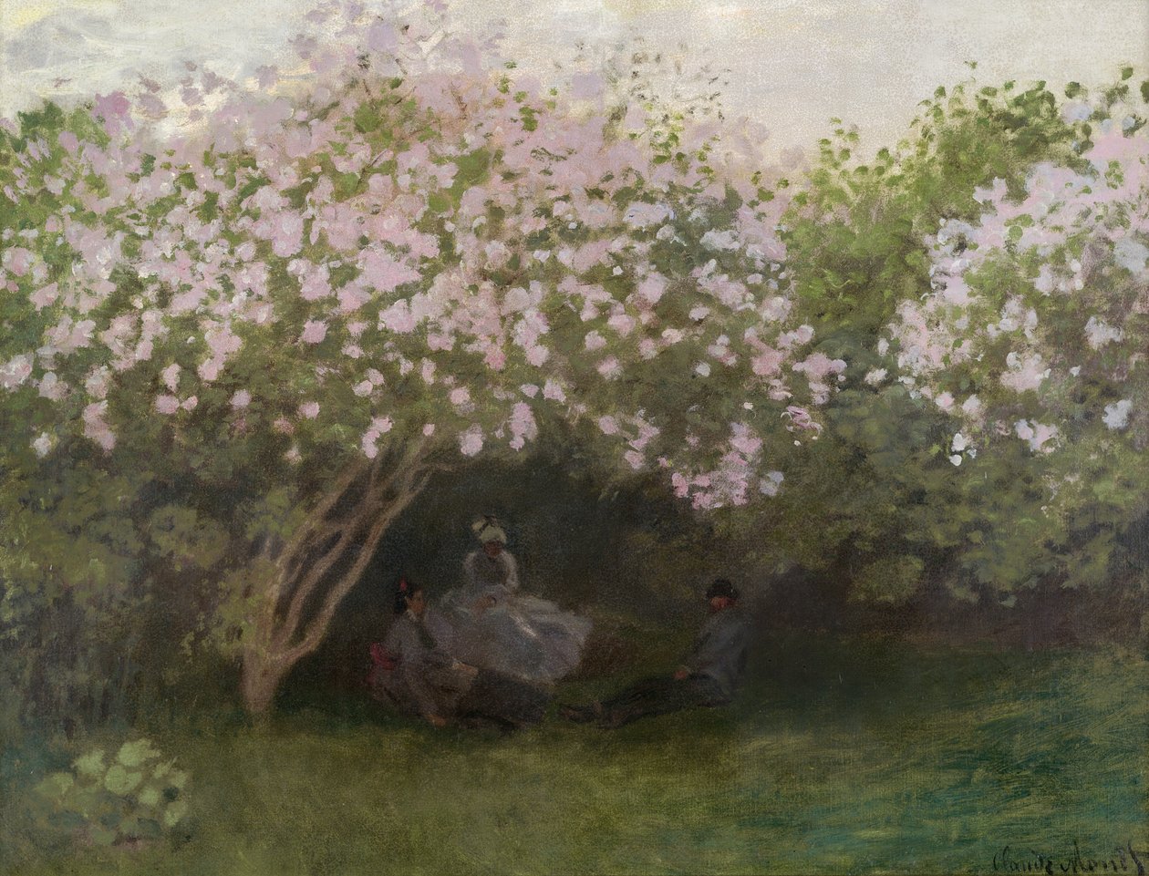 Flieder, graues Wetter, 1872 von Claude Monet