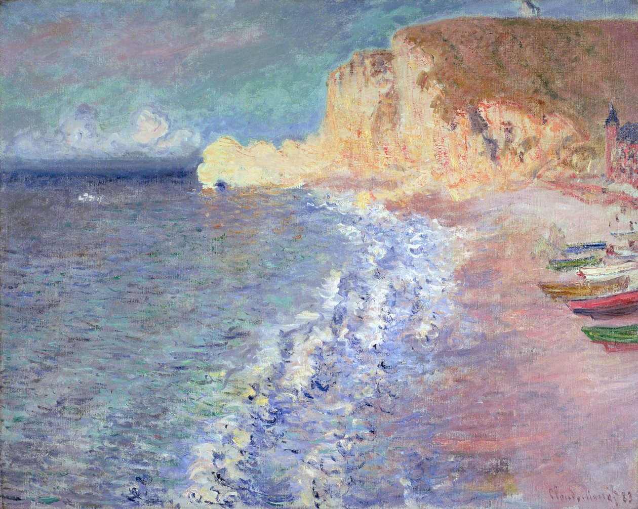 Morgen in Etretat, 1883 von Claude Monet