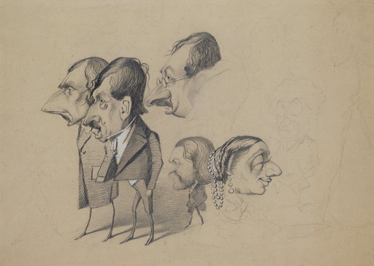 Petit Pantheon Theatral, 1860 von Claude Monet
