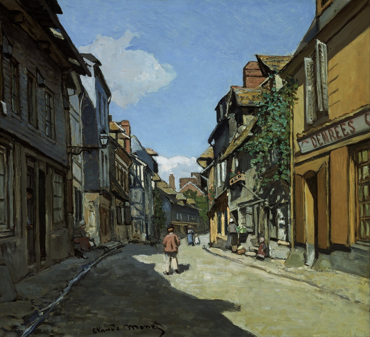 Rue de la Bavole, Honfleur von Claude Monet