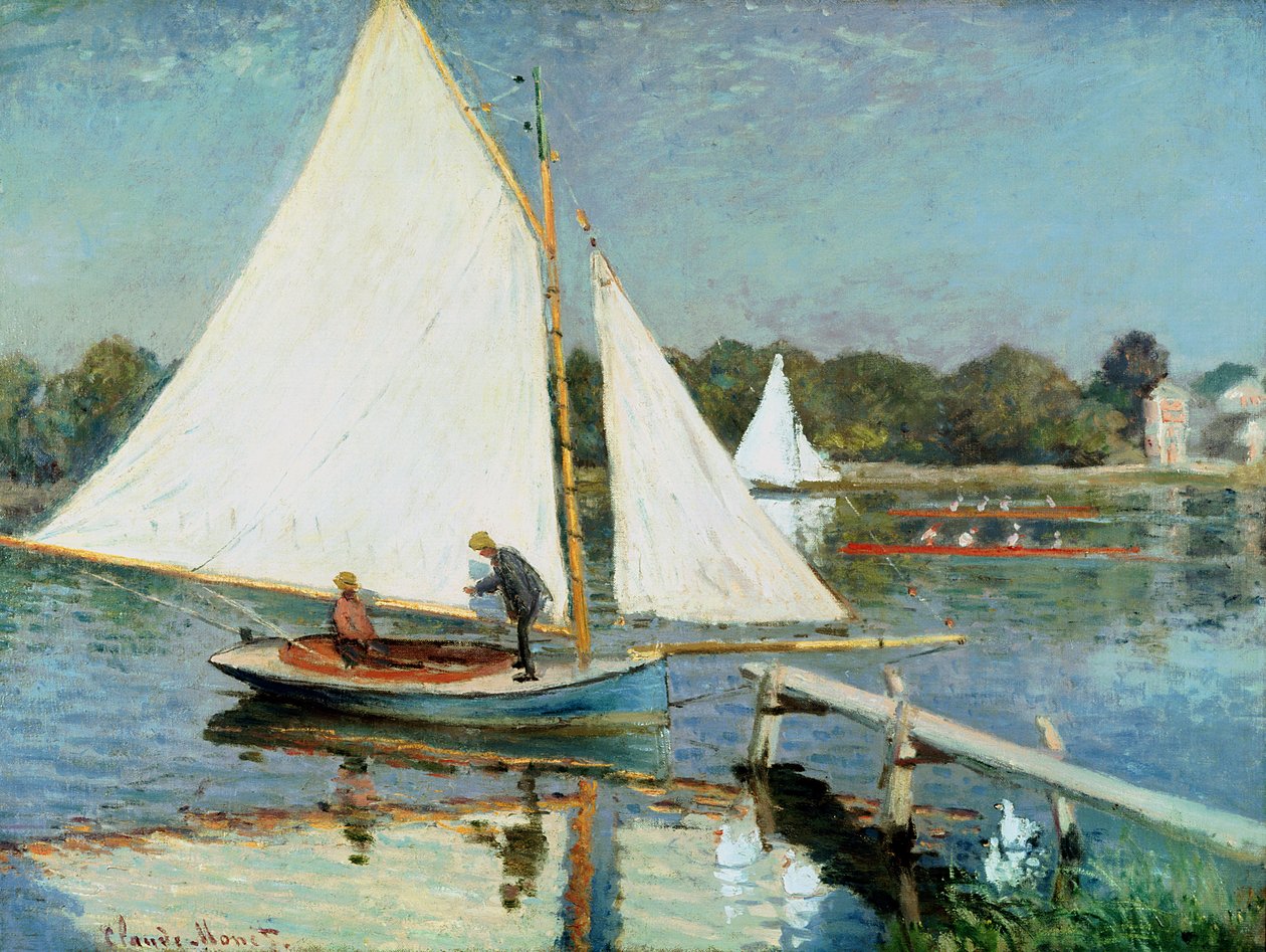 Segeln in Argenteuil, ca. 1874 von Claude Monet