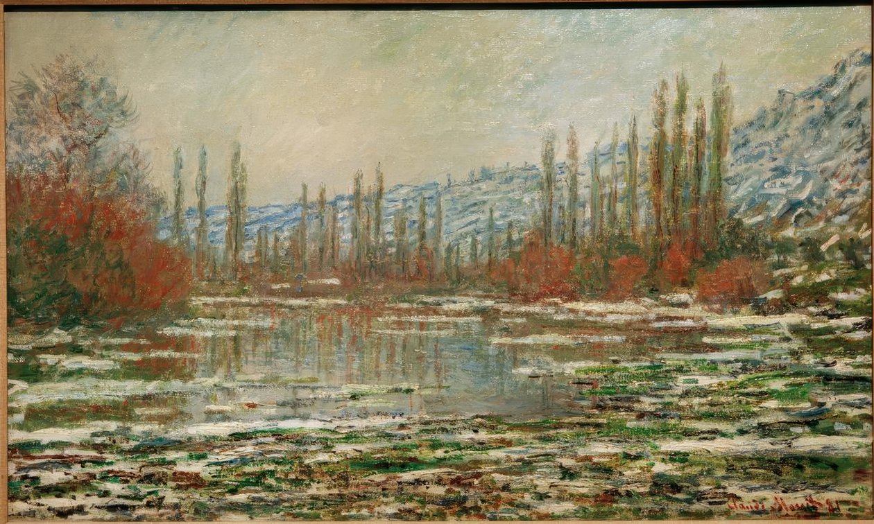 Tauwetter in Vétheuil von Claude Monet