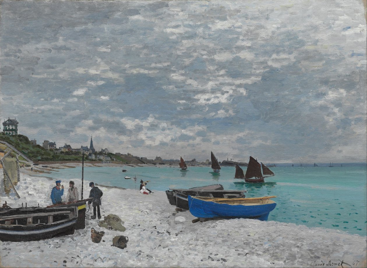 Der Strand von Sainte-Adresse von Claude Monet