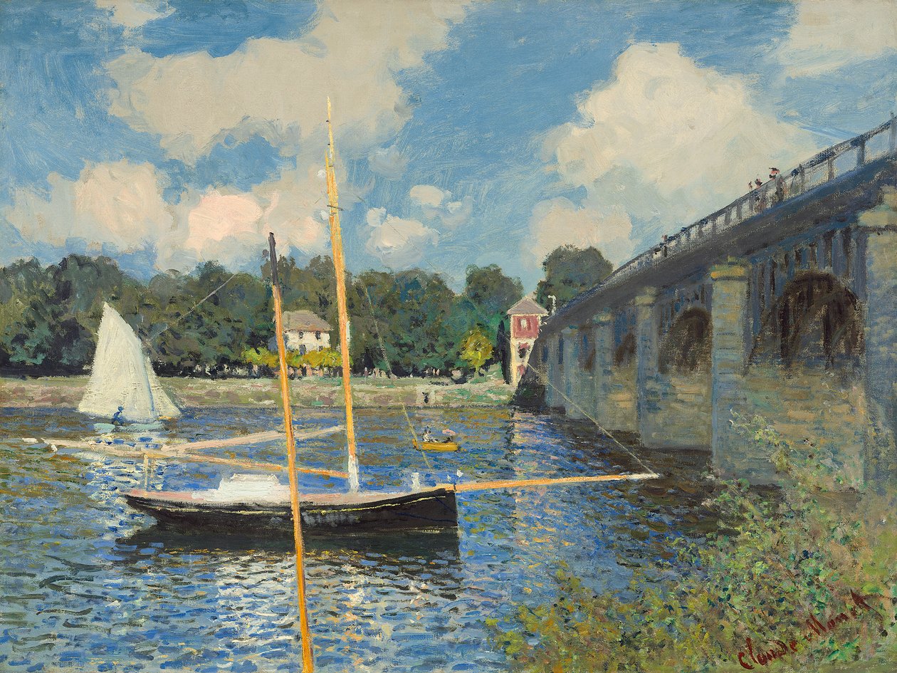 Die Brücke von Argenteuil, 1874 von Claude Monet