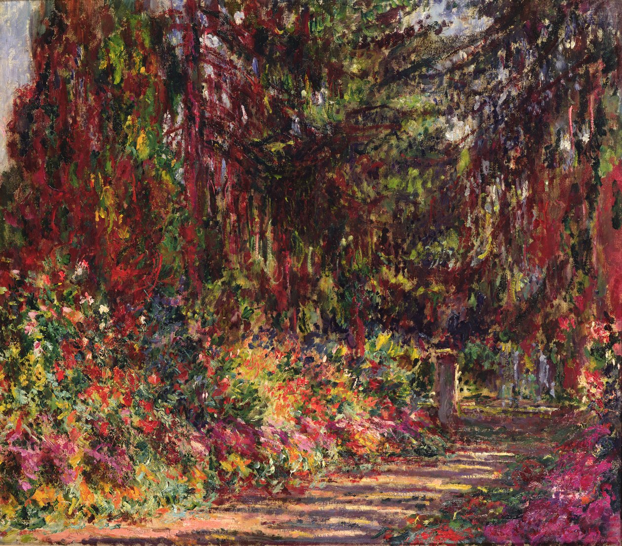 Der Gartenweg in Giverny, 1902 von Claude Monet