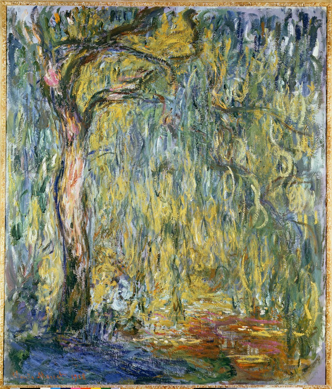 Die große Weide in Giverny, 1918 von Claude Monet